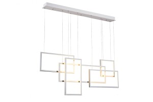 Quadratus LED lampa wisząca 5-punktowa biała AZ2851