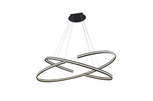 Alessia XL LED lampa wisząca 2-punktowa czarna AZ3356