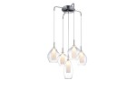 Amber Milano lampa wisząca 5-punktowa przeźroczysta AZ3076