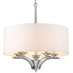Lampa wisząca Atlanta 5-punktowa w kolorze chromu z białym abażurem. Okrągły kształt, zawieszona na cienkim łańcuchu. Widoczne pięć punktów świetlnych, elegancka konstrukcja z metalowymi detalami. Idealna do nowoczesnych wnętrz.