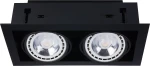 Downlight ES111 lampa sufitowa 2-punktowa czarna 9570