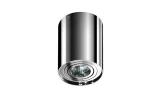 Lampa sufitowa Bross 1-punktowa w chromie, o cylindrycznym kształcie. Zainstalowana na suficie, z widoczną szklaną żarówką w środku. Gładka, błyszcząca powierzchnia dodaje elegancji. Idealna do nowoczesnych wnętrz.