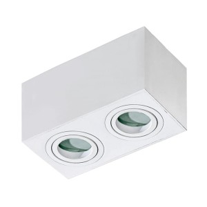 Brant square IP44 lampa sufitowa 2-punktowa biała AZ2823