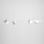 Bot lampa wisząca 4-punktowa biała 1046L