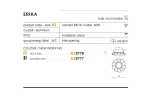 Oprawa sufitowa Erika 1-punktowa, chromowana, wykonana z aluminium i kryształu. Posiada okrągły kształt z otworem o średnicy 6,8 cm, przeznaczona do montażu wpuszczanego w sufit. Wymiary: 10 cm wysokości.
