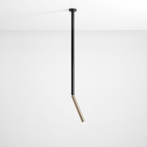 Stick L lampa sufitowa 1-punktowa czarna/złota 1067PL/G1/L