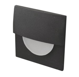 Sane D60 LED oprawa schodowa do zabudowy 1-punktowa czarna AZ2768