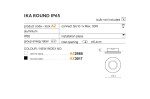 Czarna oprawa sufitowa Ika Round IP65 do zabudowy, wykonana z aluminium. Okrągły kształt, średnica 8,4 cm, głębokość 3,8 cm. Wlot na żarówkę GU10, maks. 50W, z klasą szczelności IP65. Element do montażu w sufitach.