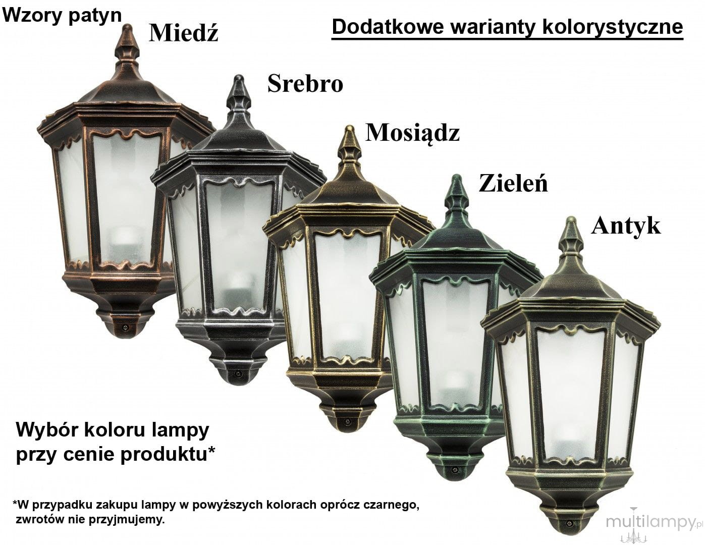 Lampa stojąca ogrodowa Witraż H110 czarna, 1-punktowa, wykonana z metalu z szklanym kloszem. Prezentuje klasyczny kształt z dekoracyjnymi detalami. Dodatkowe warianty kolorystyczne: miedź, srebro, mosiądz, zieleń, antyk.