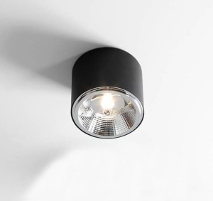 Bot lampa sufitowa spot 1-punktowa czarna 1047PL/G