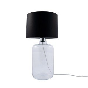 Samasun Transparent lampa stołowa 1-punktowa czarna/biała 5501BK