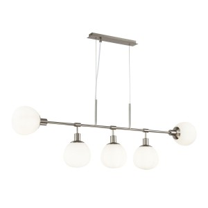 Erich lampa wisząca 5-punktowa nikiel MOD221-PL-05-N