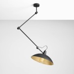 Melos lampa wisząca 1-punktowa czarna/złota 808PL_G1_Z