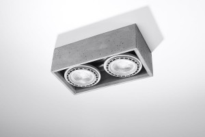 Quatro lampa sufitowa 2-punktowa beton SL.0884