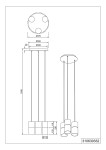 Lampa wisząca Robin 3-punktowa, z trzema cylindrycznymi kloszami, zawieszona na trzech cienkich linkach. Górna część o średnicy 370 mm, klosze o średnicy 100 mm, wysokość 1500 mm. Prosty, nowoczesny design, idealna do różnych wnętrz.