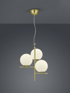 Pure lampa wisząca 3-punktowa mosiądz 302000308