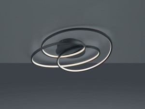 Gale LED lampa sufitowa 1-punktowa czarna 673916032