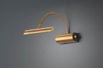 Kinkiet obrazowy Curtis LED w kolorze patyny, z elastycznym ramieniem. Lampa w formie prostokątnej, montowana na ścianie. Wbudowany przycisk z boku, metaliczna faktura. Idealna do oświetlenia obrazów lub dekoracji.
