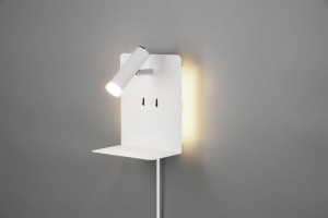 Element LED kinkiet z portem USB biały 222570231