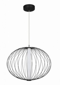 Treviso LED D40 lampa wisząca 1-punktowa czarna 4000K LP-798/1P S BK