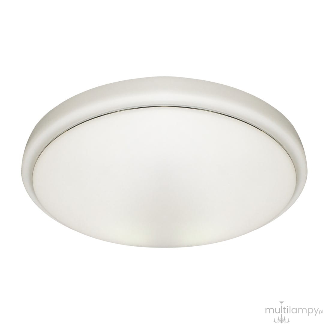 Plafon Pepe LED D26 w kolorze białym, o okrągłym kształcie i matowej powierzchni. Posiada klasę ochrony IP44, moc 10W oraz temperaturę barwową 4000K. Zawieszony na suficie, ukazuje minimalistyczny design.