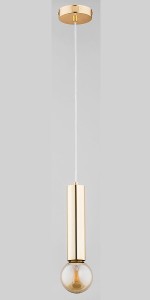 Jazz lampa wisząca 1-punktowa złota 60776
