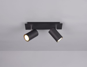 Vantos lampa sufitowa (spot) 2-punktowa czarna DL232802400