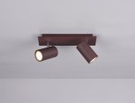 Marley lampa sufitowa (spot) 2-punktowa rdzawa 802400224