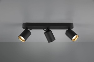 Pago lampa sufitowa (spot) 3-punktowa czarna 803500332