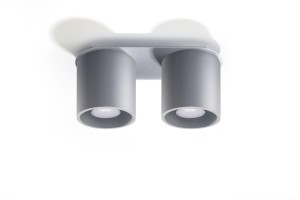 Orbis lampa sufitowa 2-punktowa szara SL.0055