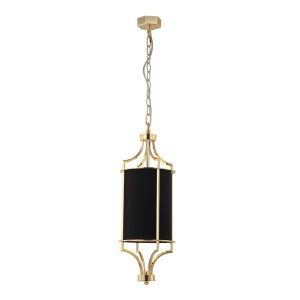 Lunga Gold Nero lampa wisząca 1-punktowa złota/czarna