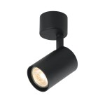 Tuka Nero lampa sufitowa (spot) 1-punktowa czarna