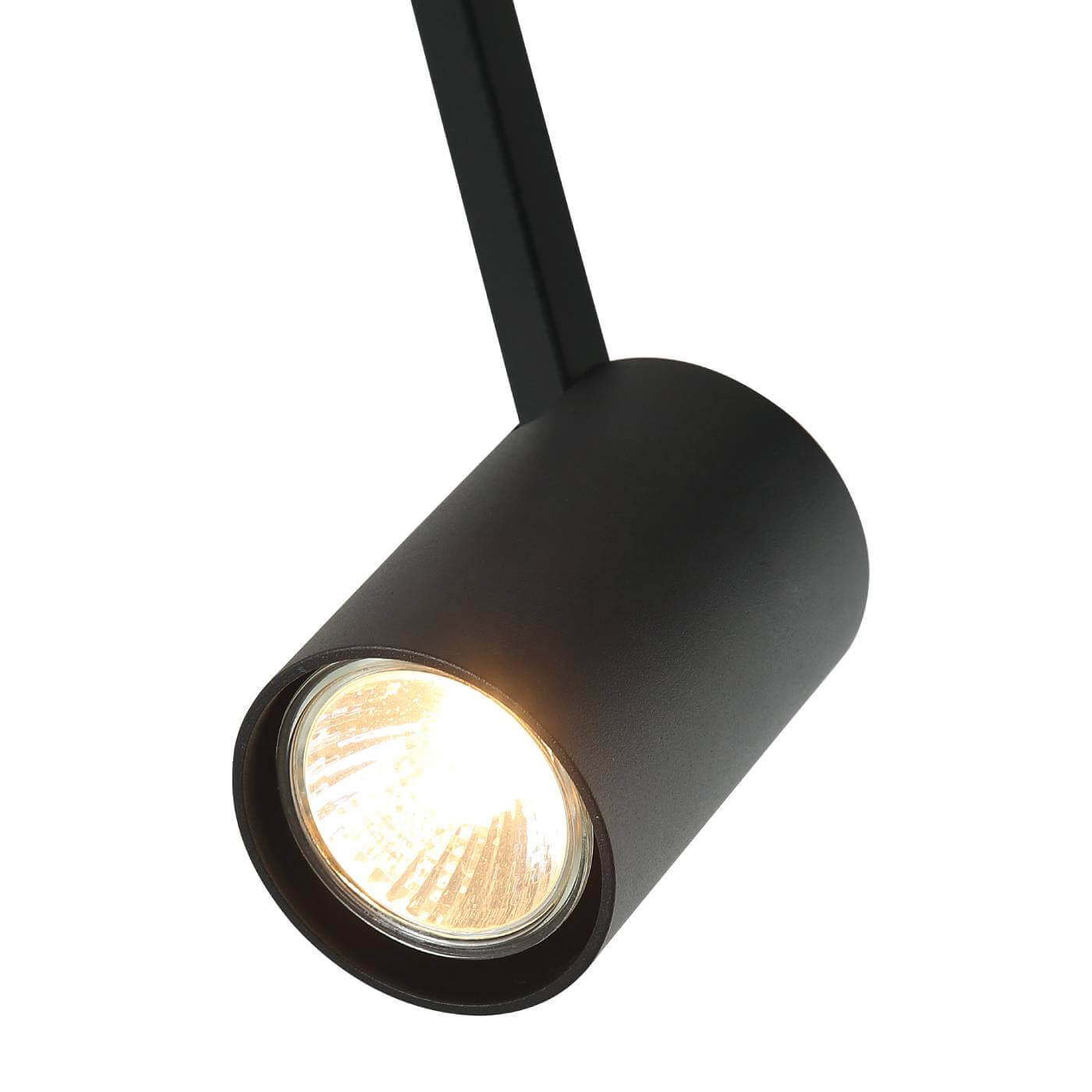 Czarna lampa sufitowa Tuka Nero L, 1-punktowa, z okrągłym kloszem i widocznym źródłem światła. Ujęcie z boku, ukazujące prostą, nowoczesną konstrukcję. Wykonana z matowego materiału, idealna do oświetlenia wnętrz.