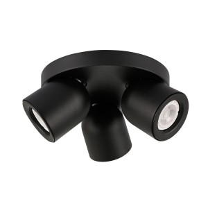 Nuora lampa sufitowa (spot) 3-punktowa czarna SPL-2855-3C-BL