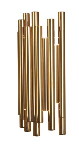 Organic LED kinkiet 8-punktowy złoty W0187