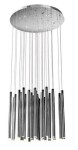 Organic LED lampa wisząca 33-punktowa chrom P0175D 