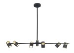 Puma lampa wisząca 6-punktowa czarna P0409