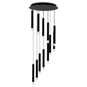 Carbon LED lampa wisząca 12-punktowa ML6161