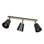Atlas lampa sufitowa (spot) 3-punktowa czarna 725/3