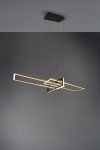 Zenitra LED lampa wisząca 3-punktowa mosiądz/czarna DL308320310