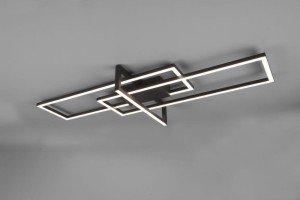 Salinas LED lampa sufitowa 3-punktowa czarna 620310332