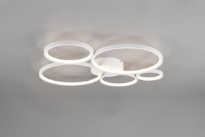 Rondo LED lampa sufitowa 5-punktowa biała 622610531