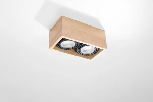 Quatro lampa sufitowa 2-punktowa drewno SL.0916