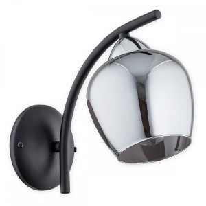 Maral kinkiet 1-punktowy czarny/grafit O3070 K1 CZA + CH