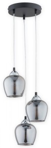 Margo lampa wisząca 3-punktowa czarna/grafit O2993 W3 CZA + CH