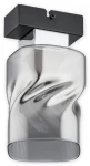 Meru lampa sufitowa 1-punktowa czarna/grafit O2961 P1 CZA + CH