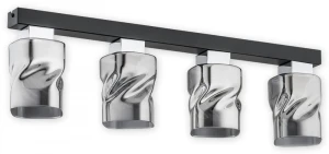 Meru lampa sufitowa 4-punktowa czarna/grafit O2964 P4 CZA + CH