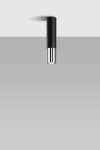 Loopez lampa sufitowa 1-punktowa czarna/chrom SL.0939