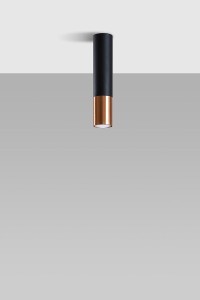Loopez lampa sufitowa 1-punktowa czarna/miedź SL.0945