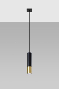 Loopez lampa wisząca 1-punktowa czarna/złota SL.0952